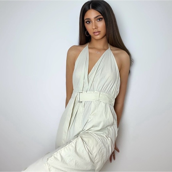 Zara jumpsuit cargo parachute with belt - Picture 4 of 12